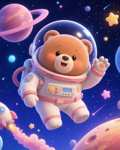 太空小熊 · 3D 卡通